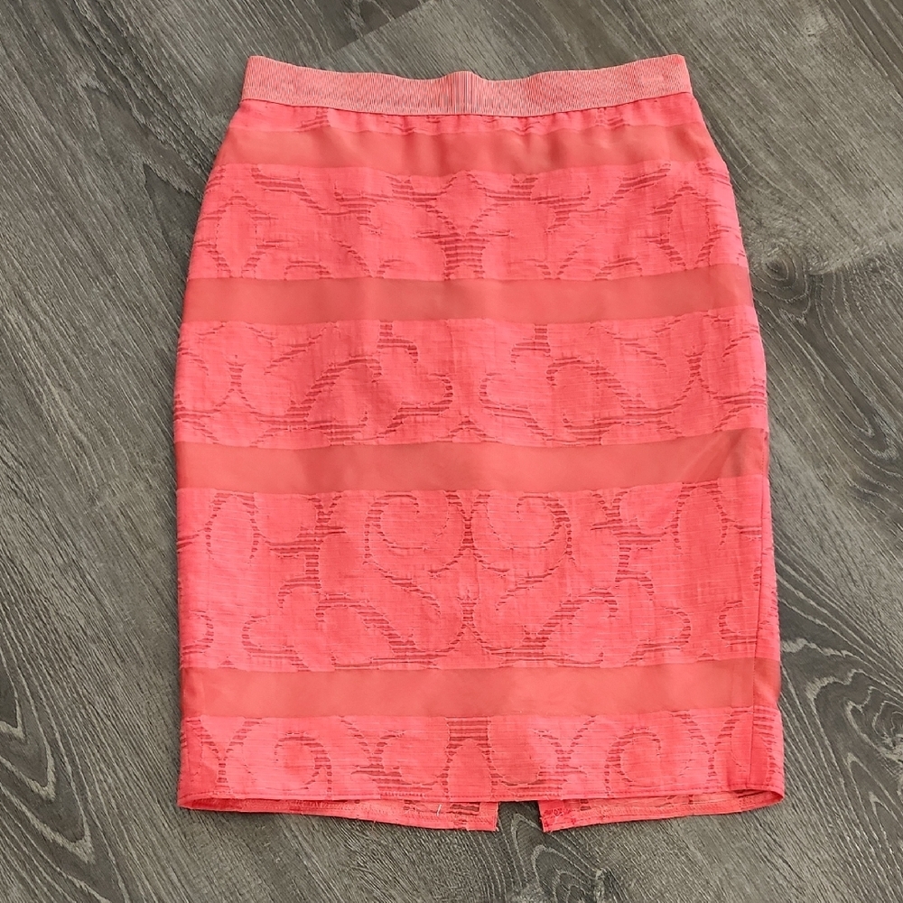 NWOT Ann Taylor Elegant Coral Pencil Skirt